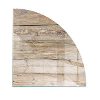 GLASPLATTE für Kamin 100x100 cm Beige - Beige, Glas (100/100/0.4cm) - ArtPrintCave