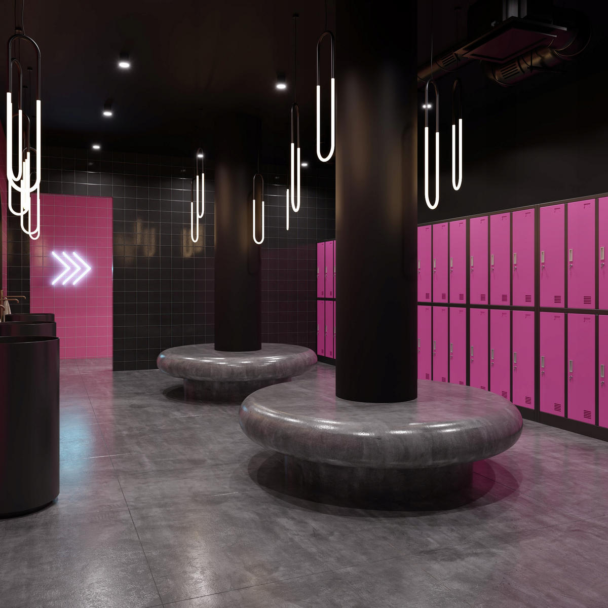 SCHLIESSFACHSCHRANK IGOR - Violett, Metall (90/185/45cm) - Jan Nowak