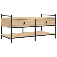 COUCHTISCH Sonoma-Eiche 99x50x50 cm Holzwerkstoff - Braun, Holzwerkstoff (50/99/50cm) - furnicato