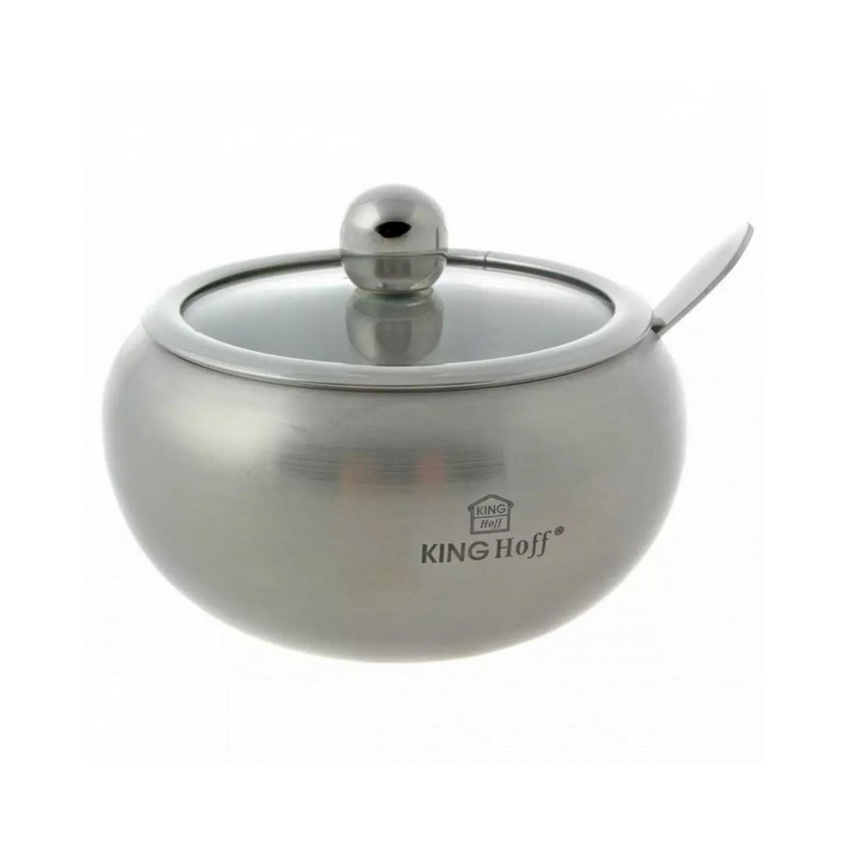 ZUCKERDOSE Silber 12/12/10 cm KH3732 - Silberfarben, Metall (12/10cm) - Kinghoff 