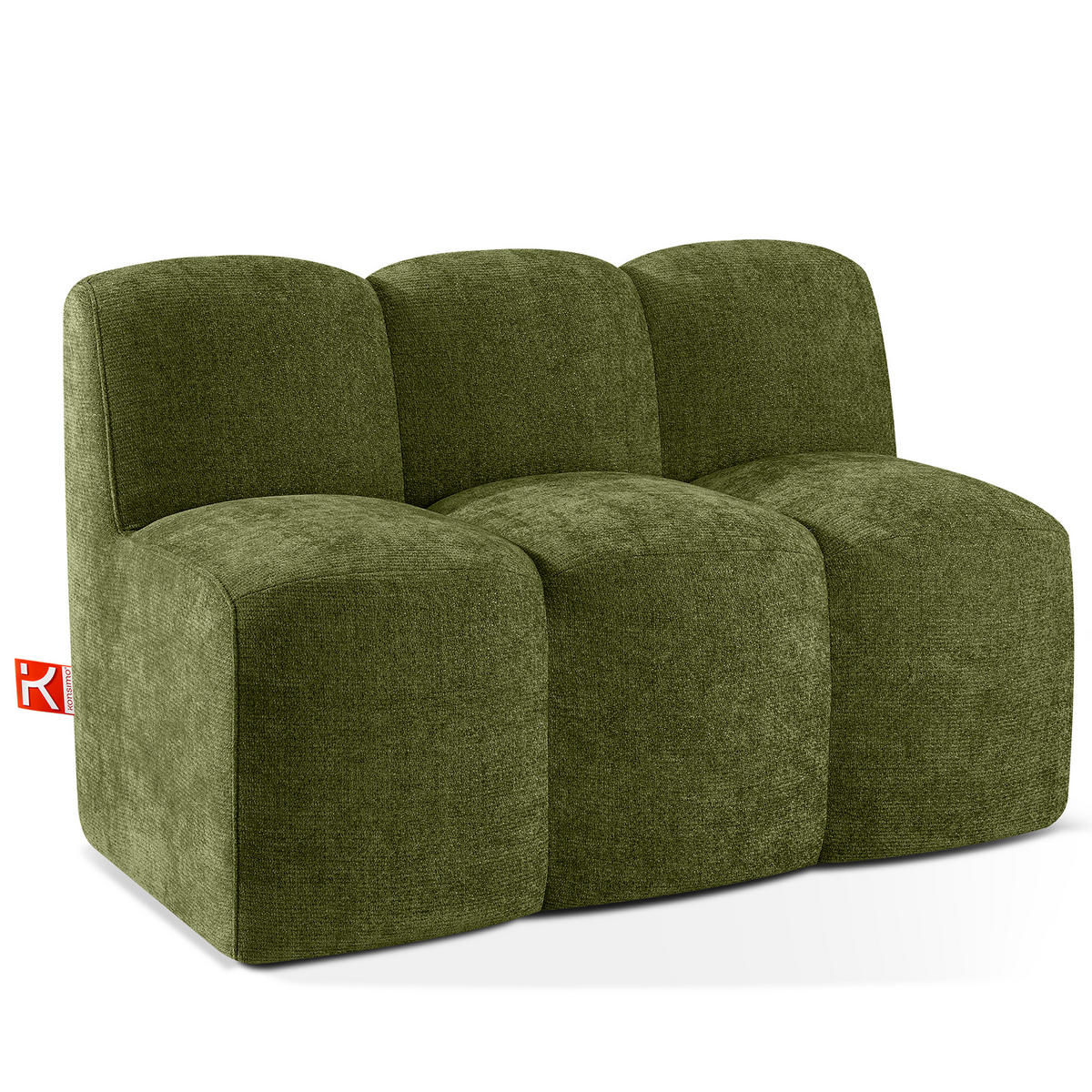 ESSZIMMERBANK BRESCO, Olivgrün - Olivgrün, Holz/Holzwerkstoff (123/80/72cm) - KONSIMO®
