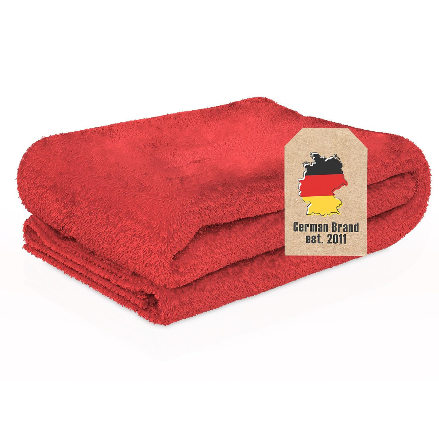 KUSCHELDECKE 200 / 150 cm (rot) - Rot, Kunststoff (150/200cm)