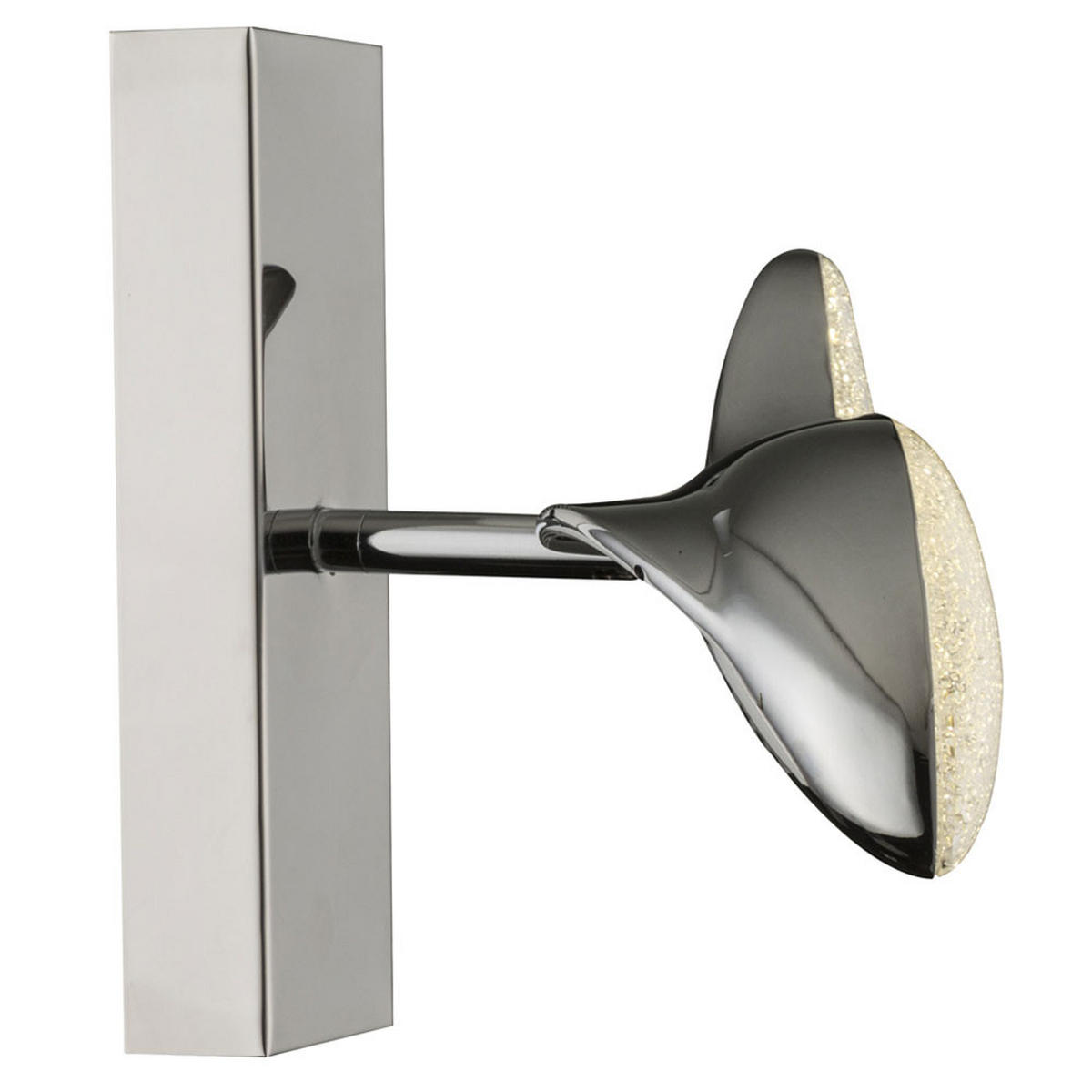 LED WANDLEUCHTE Kristall Silber PRESTON - Silberfarben, Metall (6.5/29/13cm) - Globo Lighting