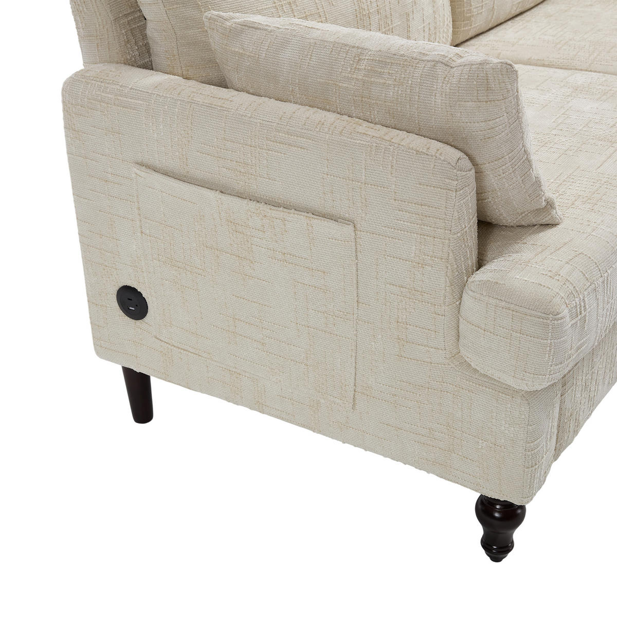 SOFA 2-Sitzer 175/83/78 cm Beige - Beige, Textil (83/78/175cm)