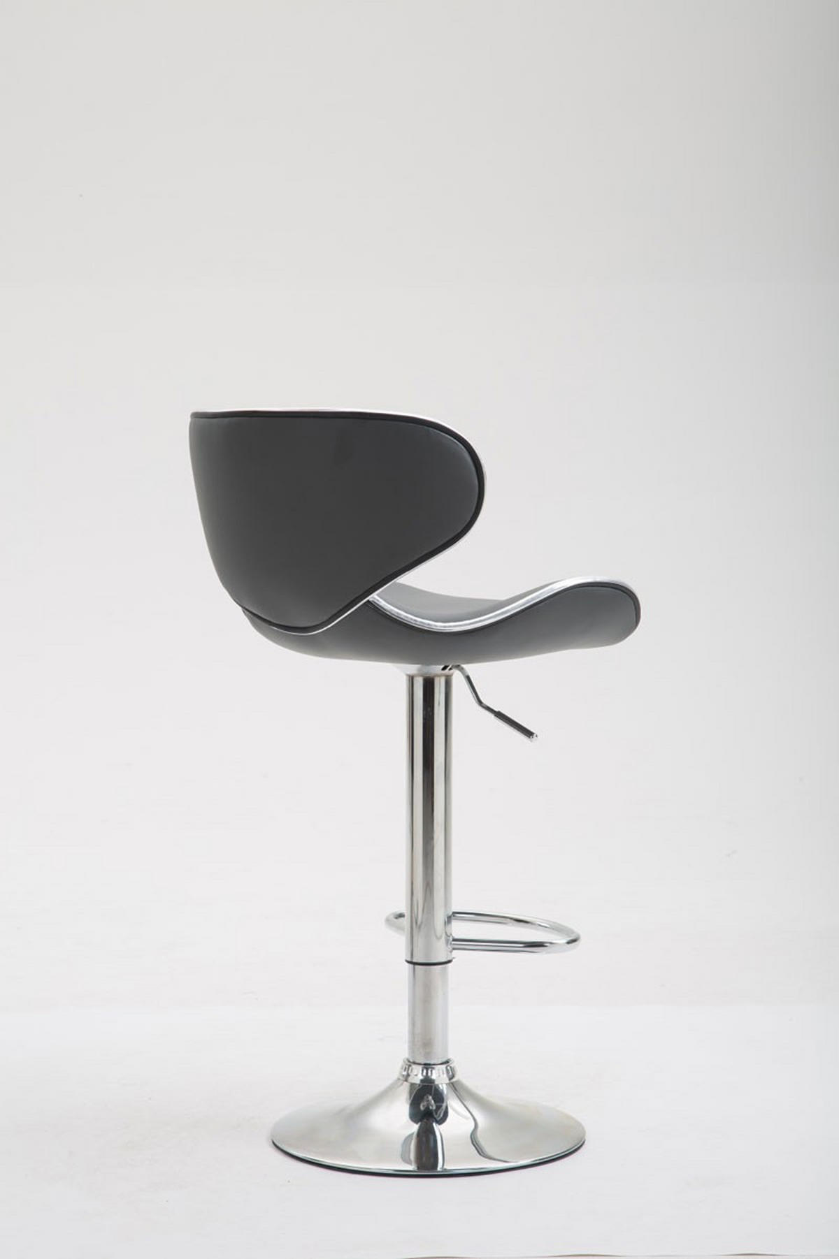 BARHOCKER Las Vegas V2 Kunstleder 88-108x46x49 cm grau - Grau, Leder (46/88/49cm) - furnicato