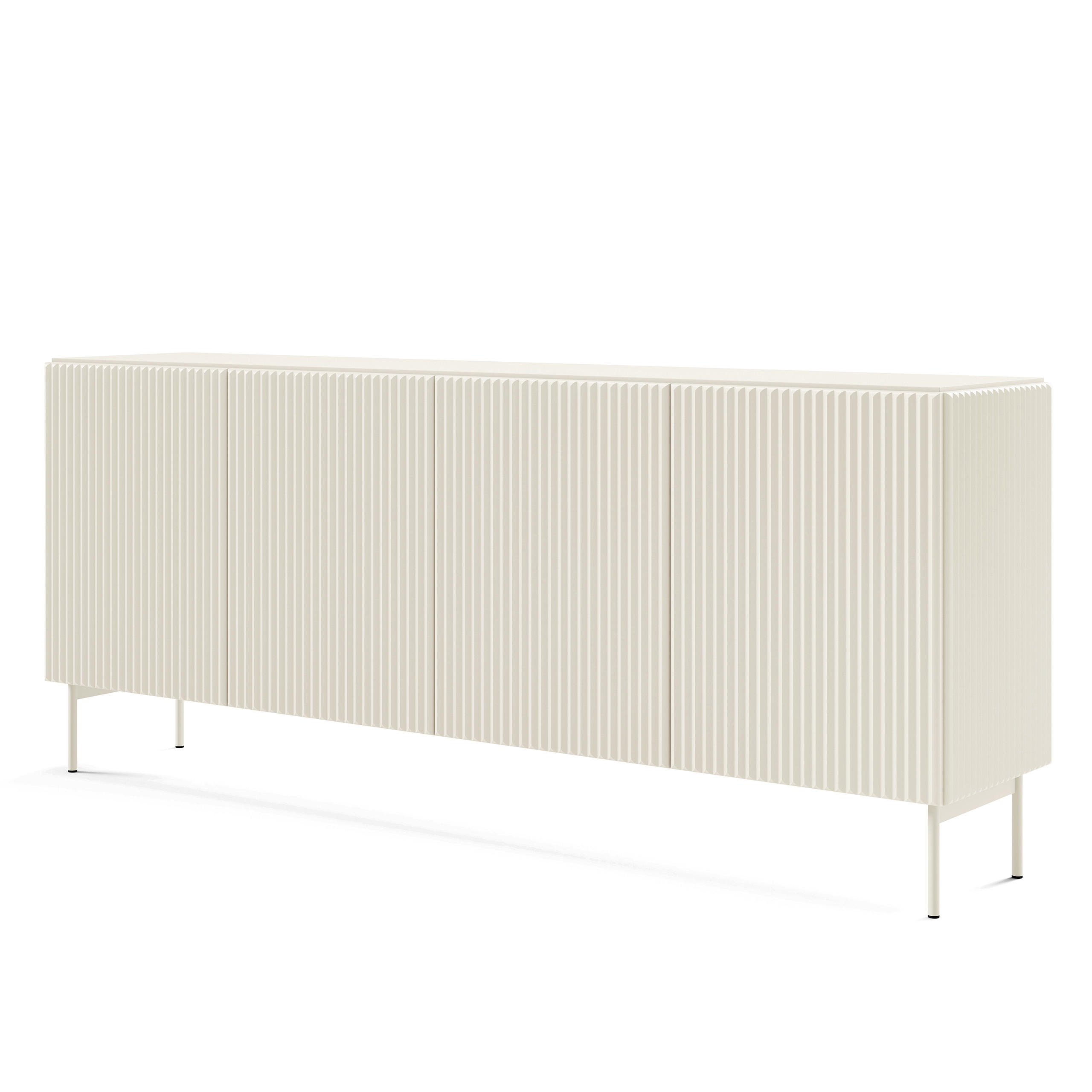 SIDEBOARD TRATTO 195,2/81,2/39,8cm 4 Türen Kaschmir - Kaschmir, Holzwerkstoff (195.2/81.2/39.8cm) - MASSENO