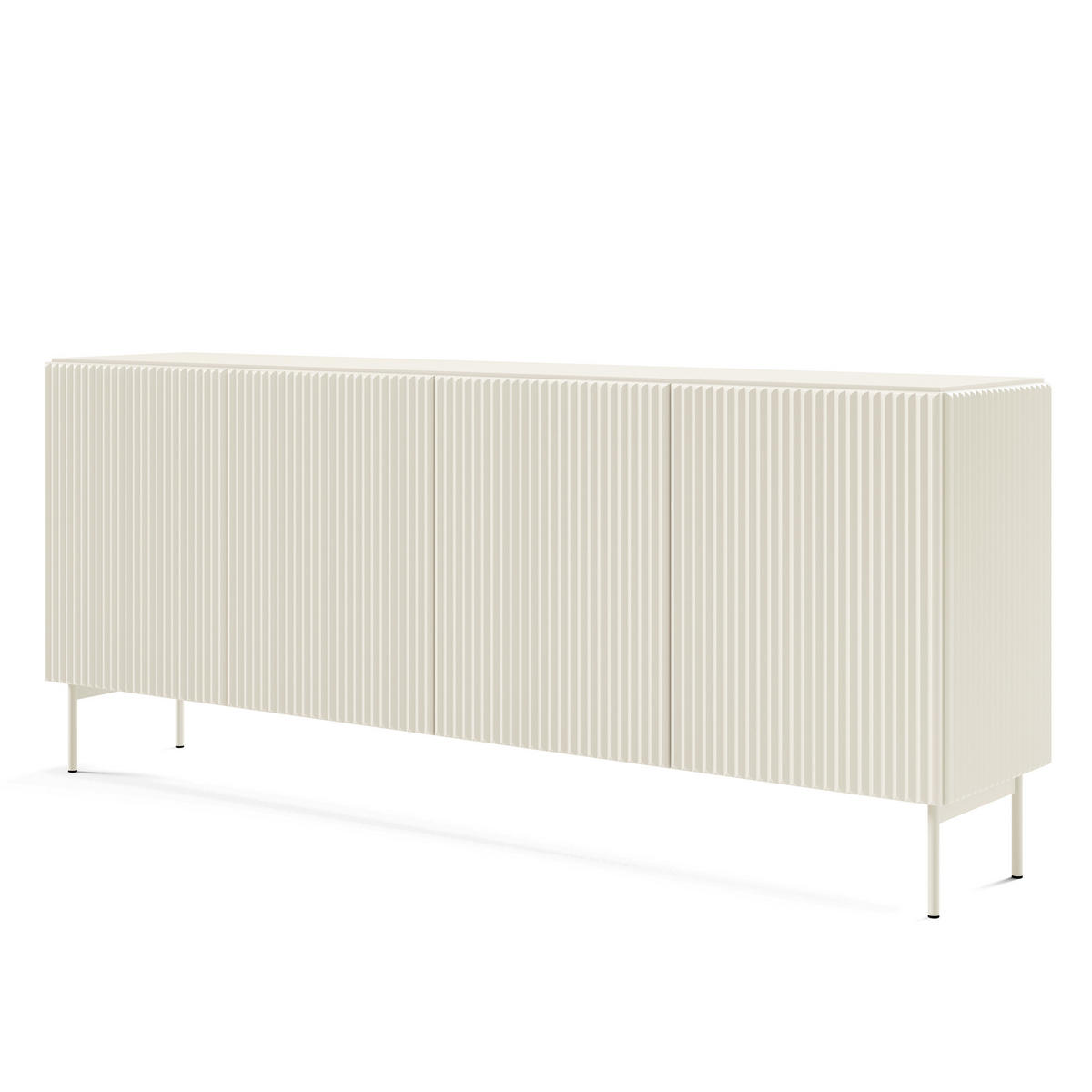 SIDEBOARD TRATTO 195,2/81,2/39,8cm 4 Türen Kaschmir - Kaschmir, Holzwerkstoff (195.2/81.2/39.8cm) - MASSENO