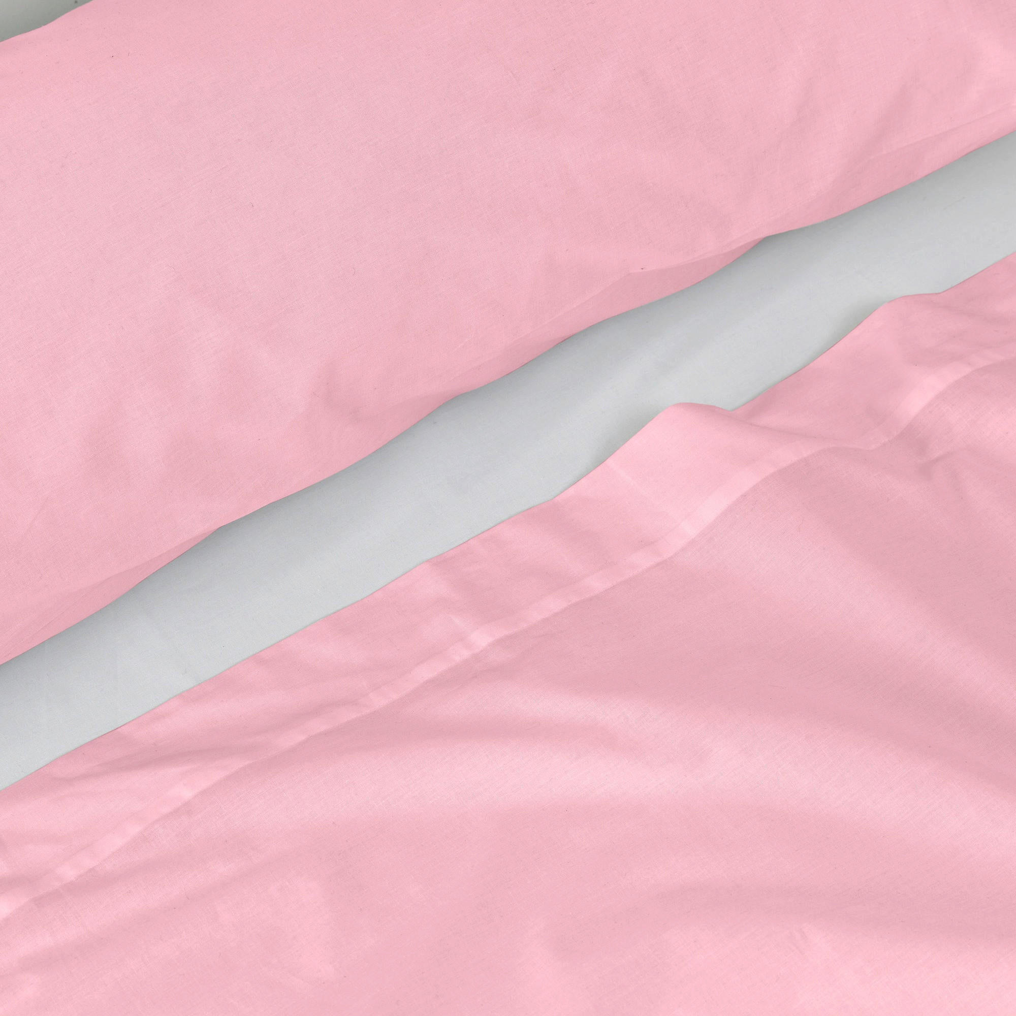 BETTWÄSCHE 2er-Set teiliges basic 160x270 cm hellrosa - Rosa, Textil (160/270cm) - Happy Friday