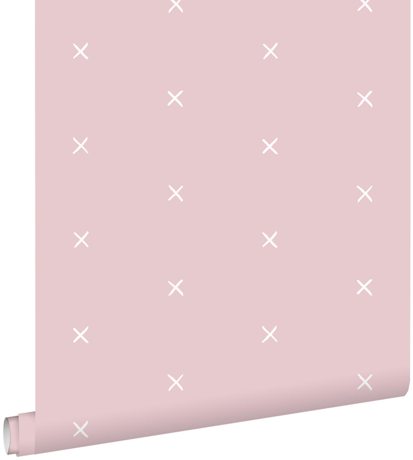 TAPETE grafisches Motiv 53 cm x 10.05 m - Pink, Papier (53/0.1cm) - ESTAhome