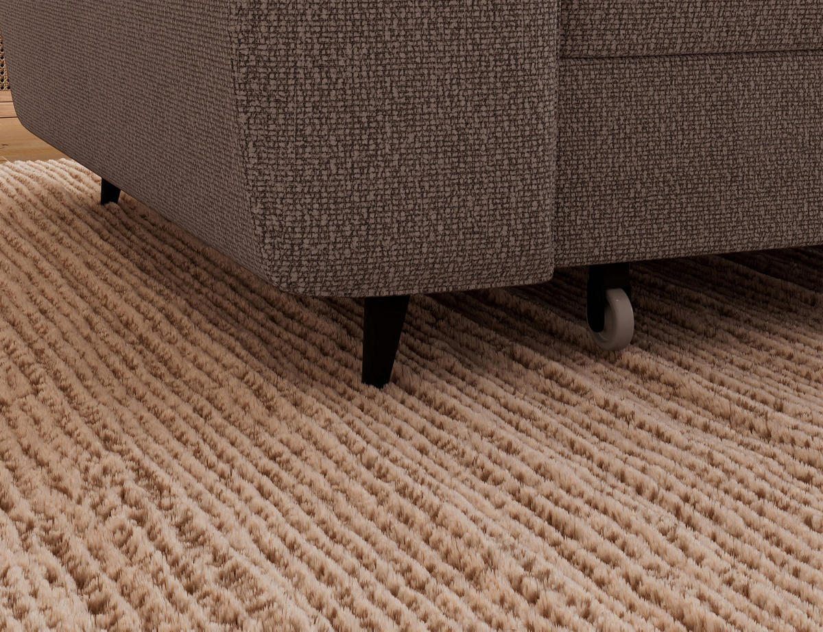 ECKSOFA Vesteria mit Schlaffunktion und Bettkasten – Modernes Design, verstellbare Kopfstützen und hoher Sitzkomfort - Braun, Kunststoff (279/72cm) - Wohnideebilder