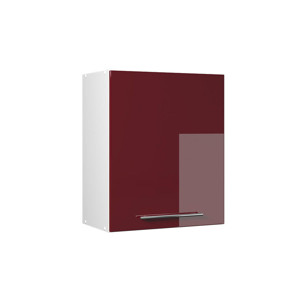 HÄNGESCHRANK Fame-Line, Bordeaux Hochglanz, 60 cm - Bordeaux/Weiß, Holzwerkstoff (60/72/34.1cm) - Vicco