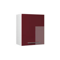 HÄNGESCHRANK Fame-Line, Bordeaux Hochglanz, 60 cm - Bordeaux/Weiß, Holzwerkstoff (60/72/34.1cm) - Vicco