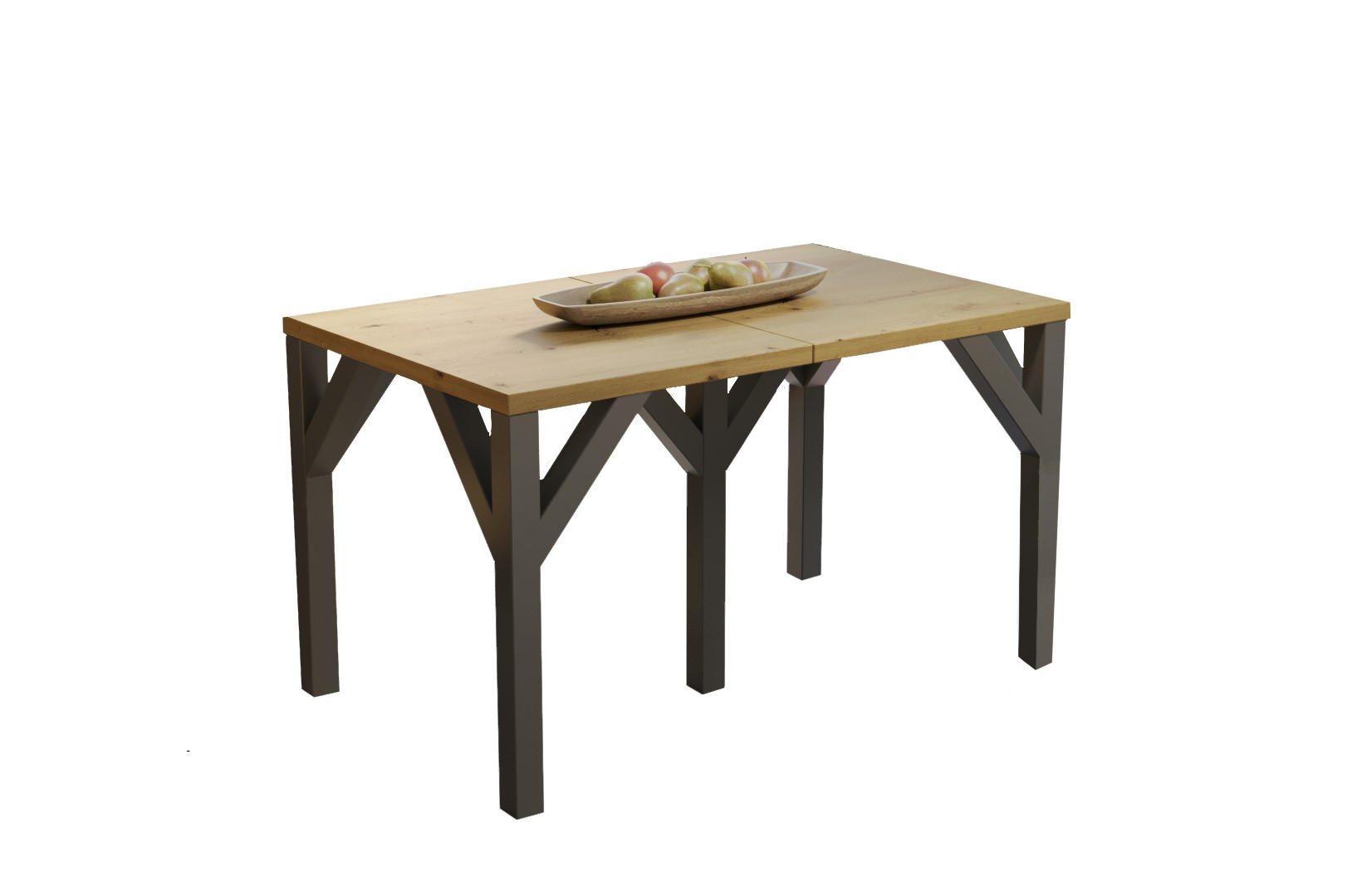 ESSTISCH Dunaj ausziehbar bis 295 cm - Eiche Artisan, Holzwerkstoff (130/90/75cm) - Endo-Moebel