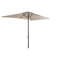 SONNENSCHIRM Lota 250x145cm 6 Streben Anthrazit Gartenschirm - Anthrazit, Kunststoff (145/250cm) - DELUKE