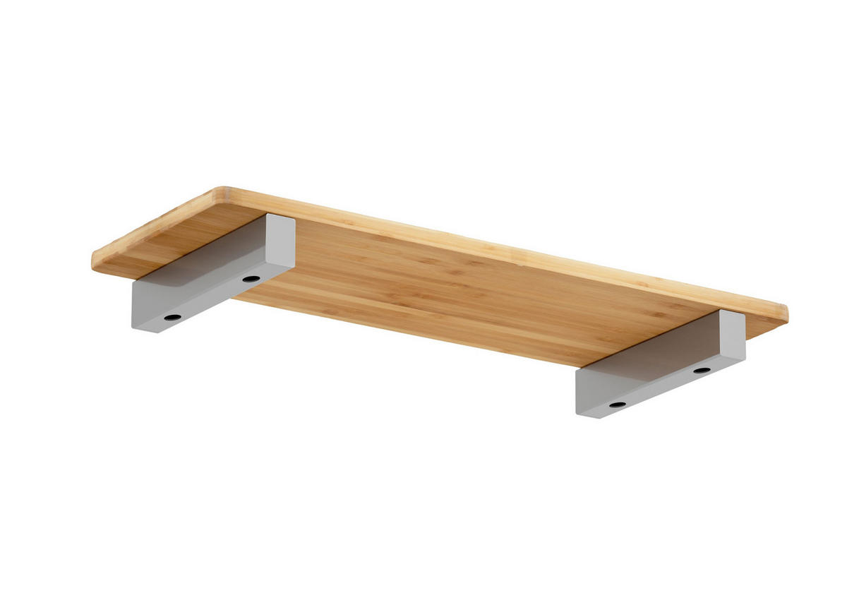REGALTRÄGER als 2er Set Mona, Stahl in verschiedenen Trendfarben und Größen - Grau, Metall (4/6/20cm) - Alberts