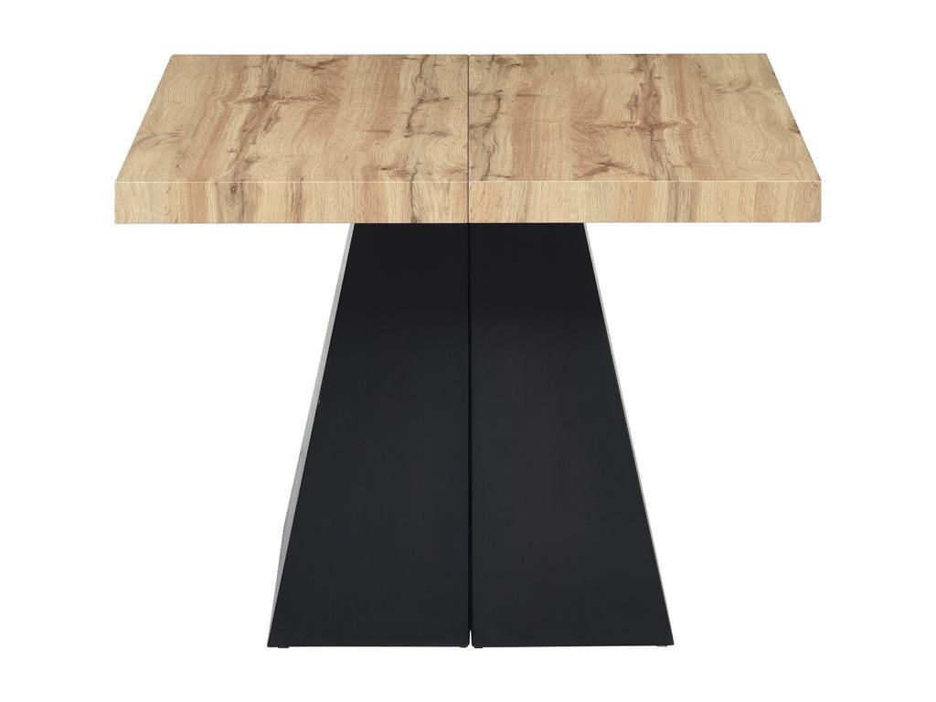 ESSTISCH ausziehbar - 4 bis 10 Personen - MDF & Metall - Holzfarben & Schwarz - EMELIA - Naturfarben, Holz (250/100/75cm) - Vente-Unique