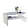 COUCHTISCH JULA 93 - Weiß/Grau, Holz (50/93/45cm) - Mat-Haus