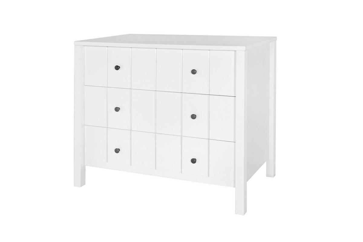 KINDERKOMMODE Allpin – zeitloser Stil und robuste Konstruktion - Weiß, Holzwerkstoff (102/92.5/55cm) - RAUMHIRSCH FURNITURE