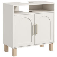 WASCHBECKENUNTERSCHRANK DE-15897 U-Aussparung Weiß - Weiß, Holzwerkstoff (60/63/30cm) - ComfortXL