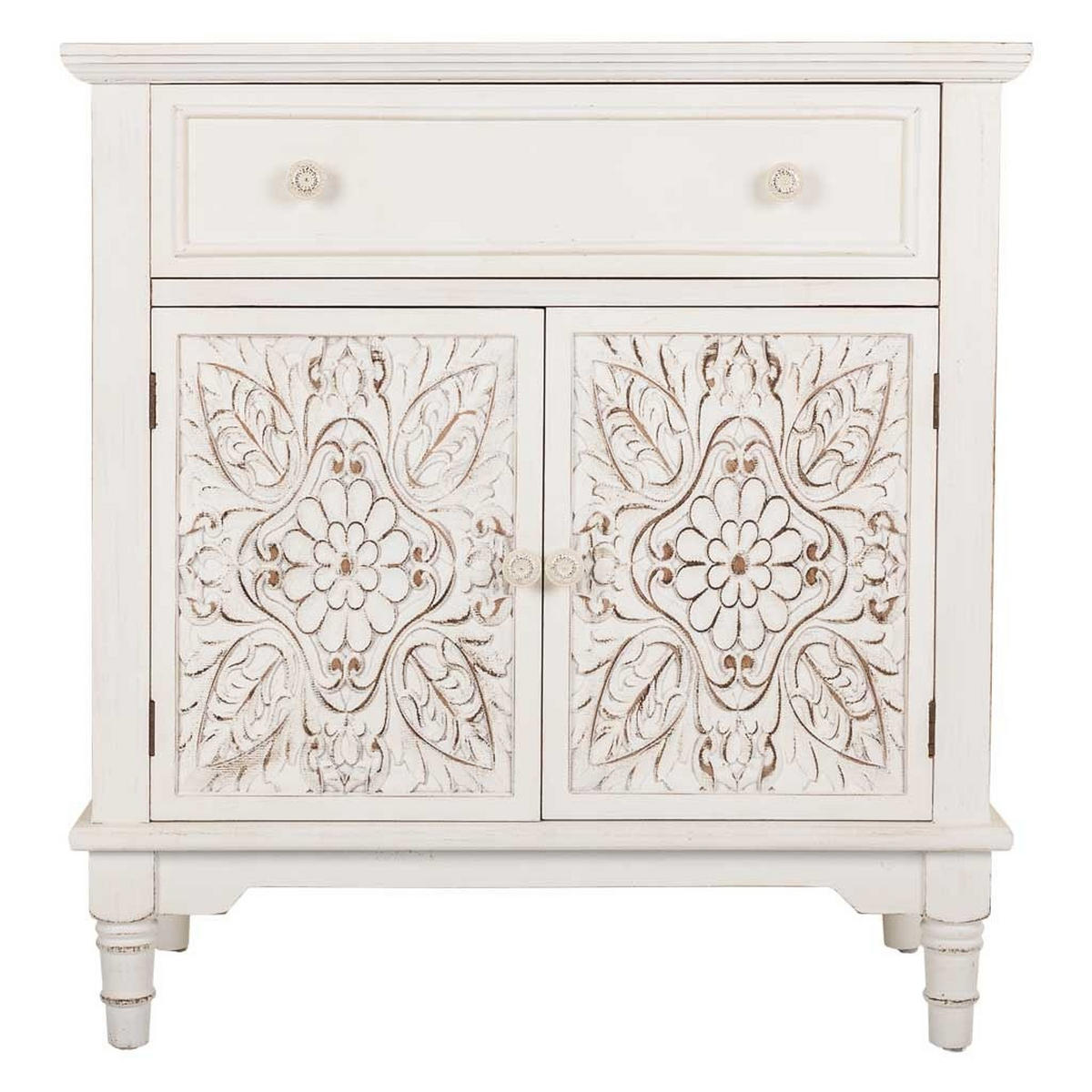 SIDEBOARD aus Holz 73x37x78 cm - Weiß, Holz (73/78/36.5cm) - Wanderlust