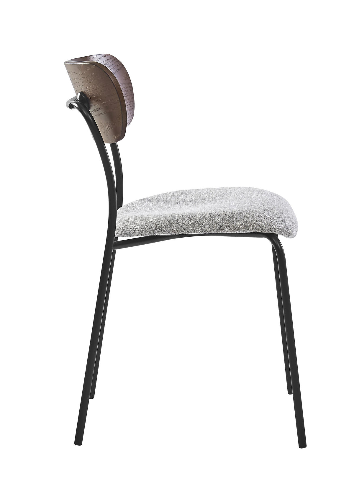 STUHL 2er-Set Stoff Grau - Grau, Textil (51.5/79/50.5cm) - Nordlys