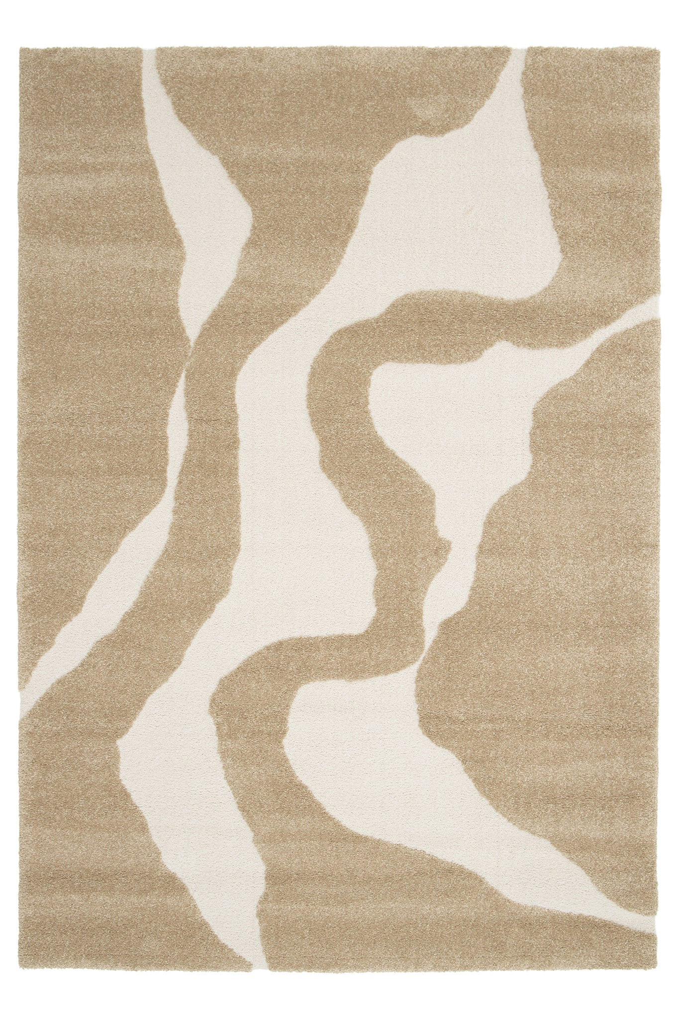 TEPPICH sehr weich mit Relief-Effekt bruin - Braun, Textil (160/230cm) - AFK Living