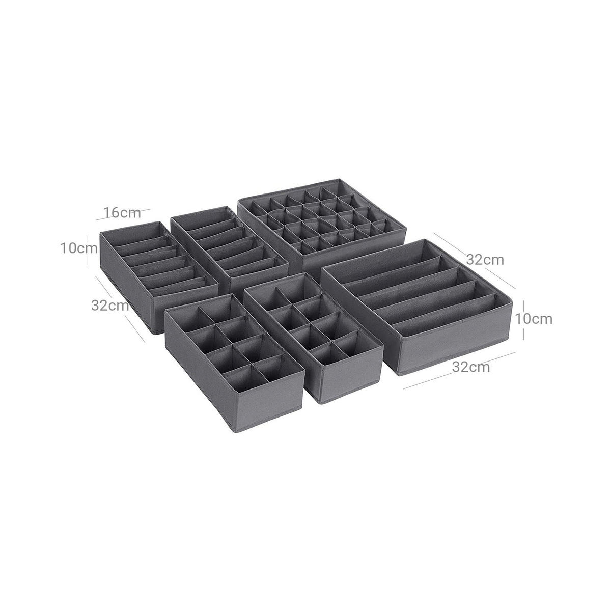 AUFBEWAHRUNGSBOX Minsk - Grau, Textil (32/10/32cm) - Hansiro