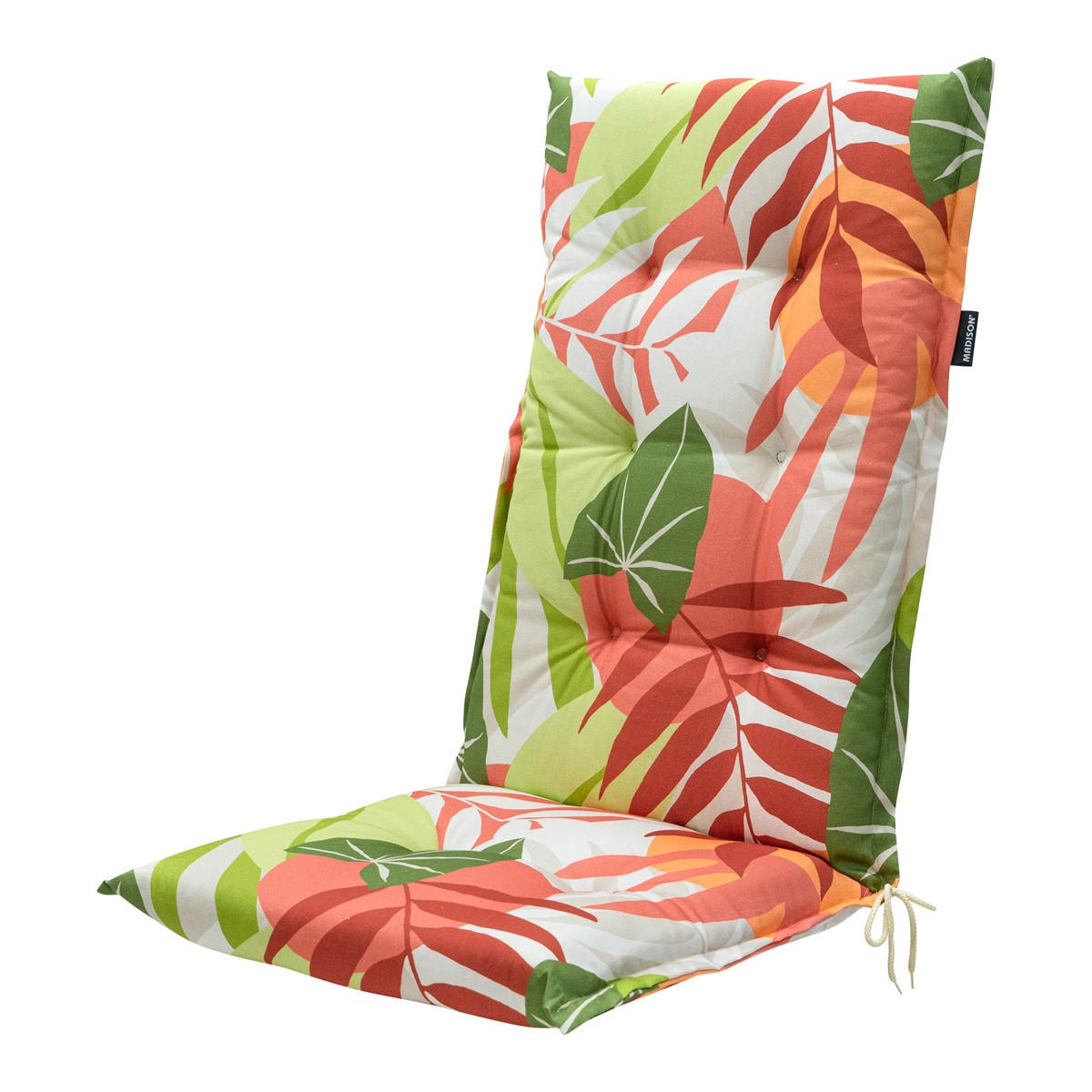 GARTENSTUHLKISSEN Iven 123/50 cm 4er-Set - Rot, Textil (50/7/123cm) - Madison