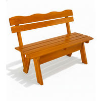 GARTENBANK Tromsö RD 150cm - Braun, Holz (42/60/150cm) - Beautissu 
