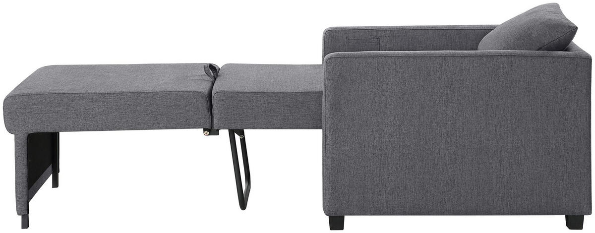 SCHLAFSESSEL Jerry Grau - Grau, Textil (74/89/91cm) - ATLANTIC home collection