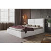 BETT 180x200 - Polsterbett mit Bettkasten und Holzrahmen - Modern Betten - Weicher Jasminstoff - Kollektion Lizbona, Weiß - AlpiMeble - Hellgrau, Holz/Kunststoff (180/200cm) - Alpi-Möbel