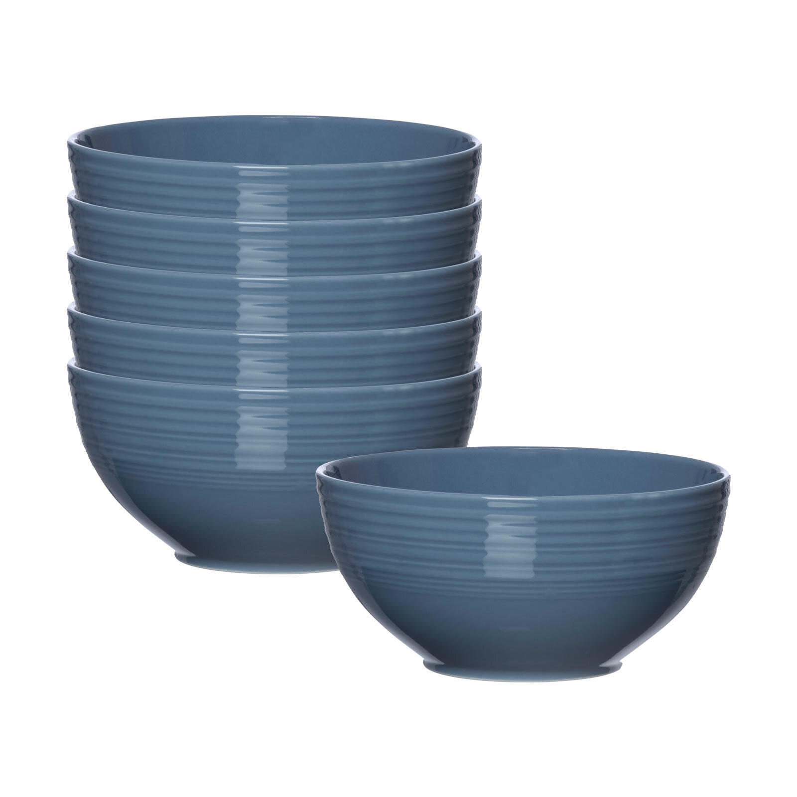 MÜSLISCHALEN Levi Blau ø 15 cm 6er Set - Blau, Keramik (15cm) - Ritzenhoff Breker