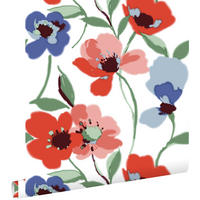 TAPETE Mohnblumen 50 x 900 cm - Rot, Papier (50/900cm) - ESTAhome