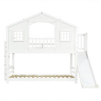 HAUSBETT 90/200 cm Weiß - Weiß, Holz/Holzwerkstoff - Raumix