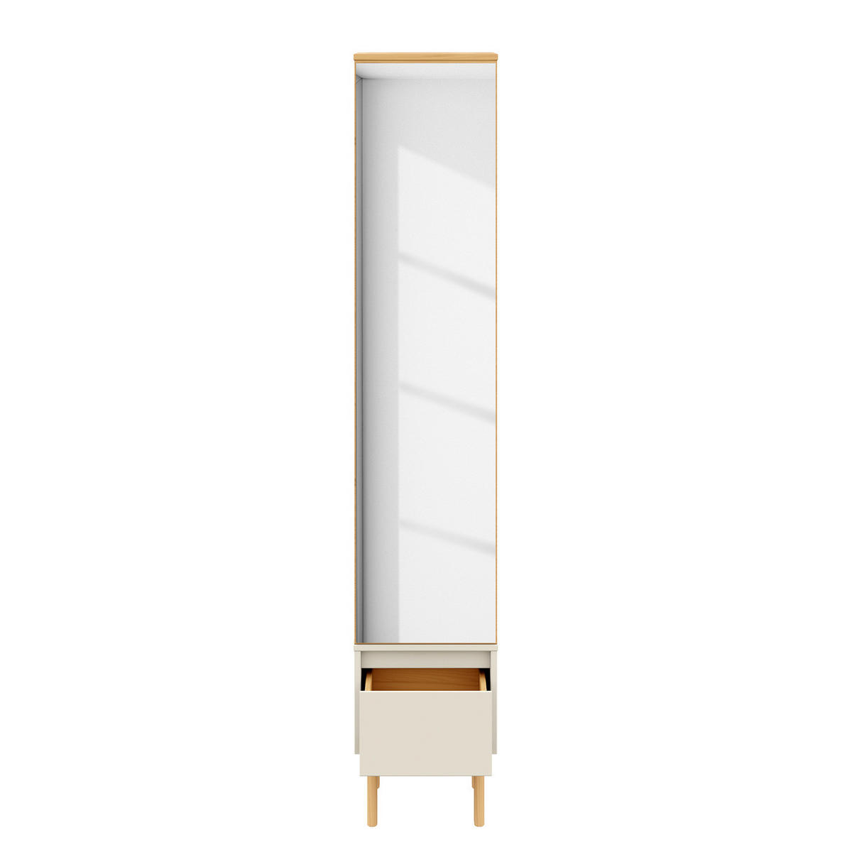 MASSIVE GARDEROBE - Pinie / Kaschmir - Kaschmir/Pinienfarben, Holz (35/188/35cm) - home24