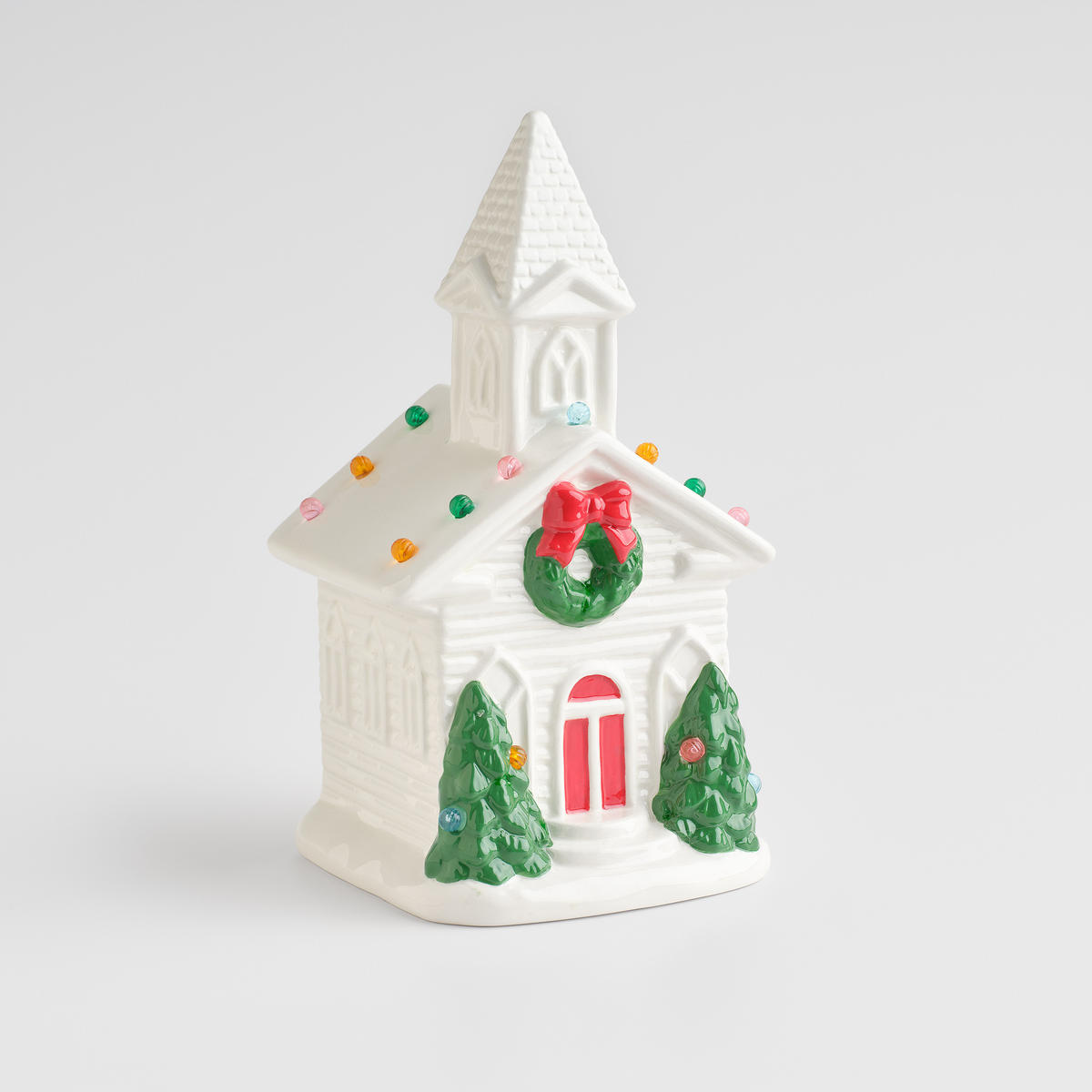 DEKOFIGUR Led JOACHIM, 23.5 x 13 cm, Weiß, Beleuchtet Weihnachtsfigur, Weihnachtsdeko, Deko Wohnzimmer, Winter Christmas, XMAS Geschenk - Weiß, Keramik (13/23.5/12.5cm) - home&you