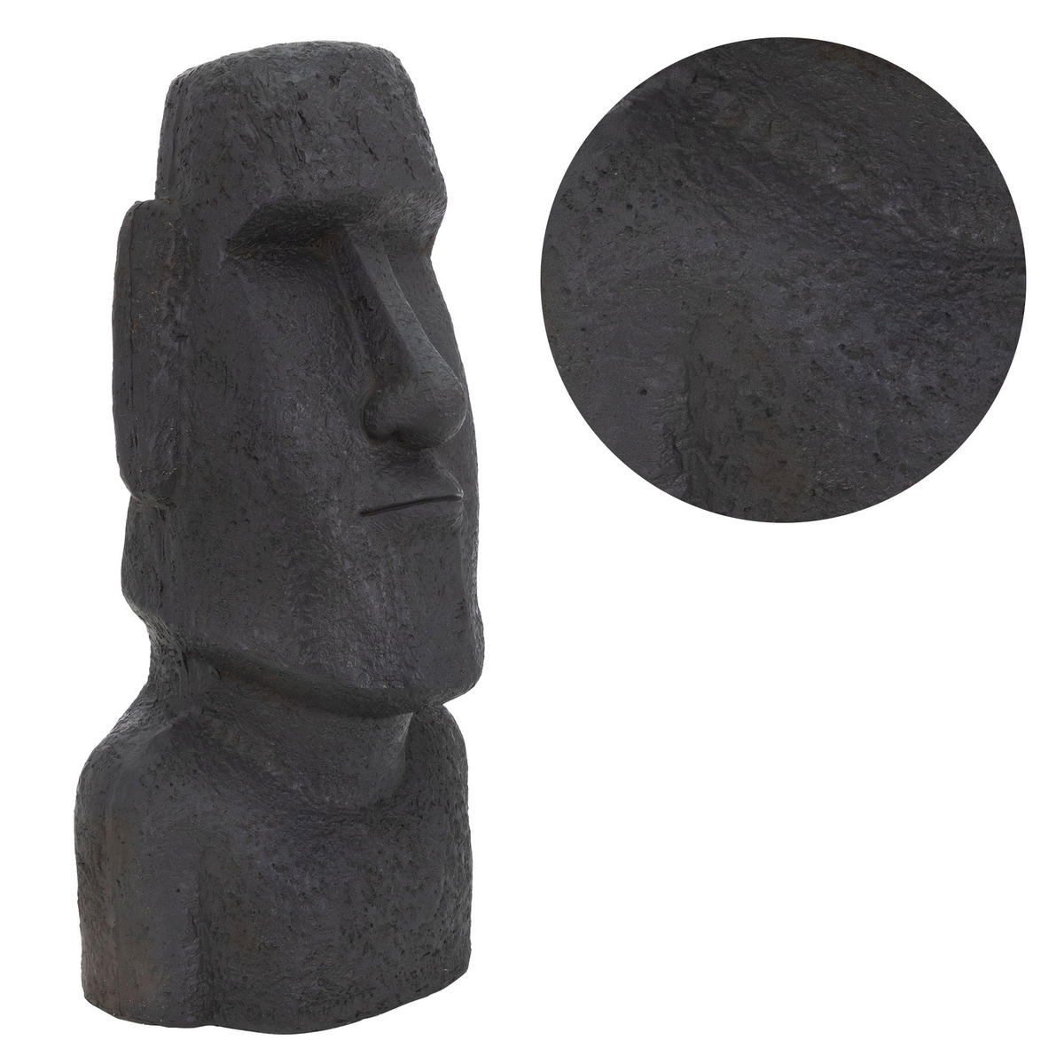 OSTERINSEL-KOPF 78 cm - Anthrazit, Stein (26/78/37cm) - ECD-Germany