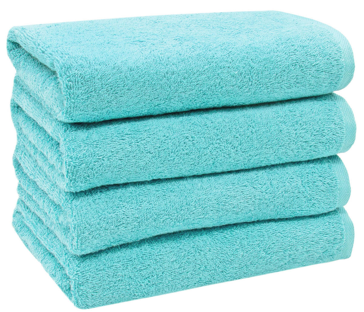 HANDTÜCHER, 4er-Set, 50x100 cm, 100% Baumwolle, Blau - Blau, Textil (50/100cm) - Zollner