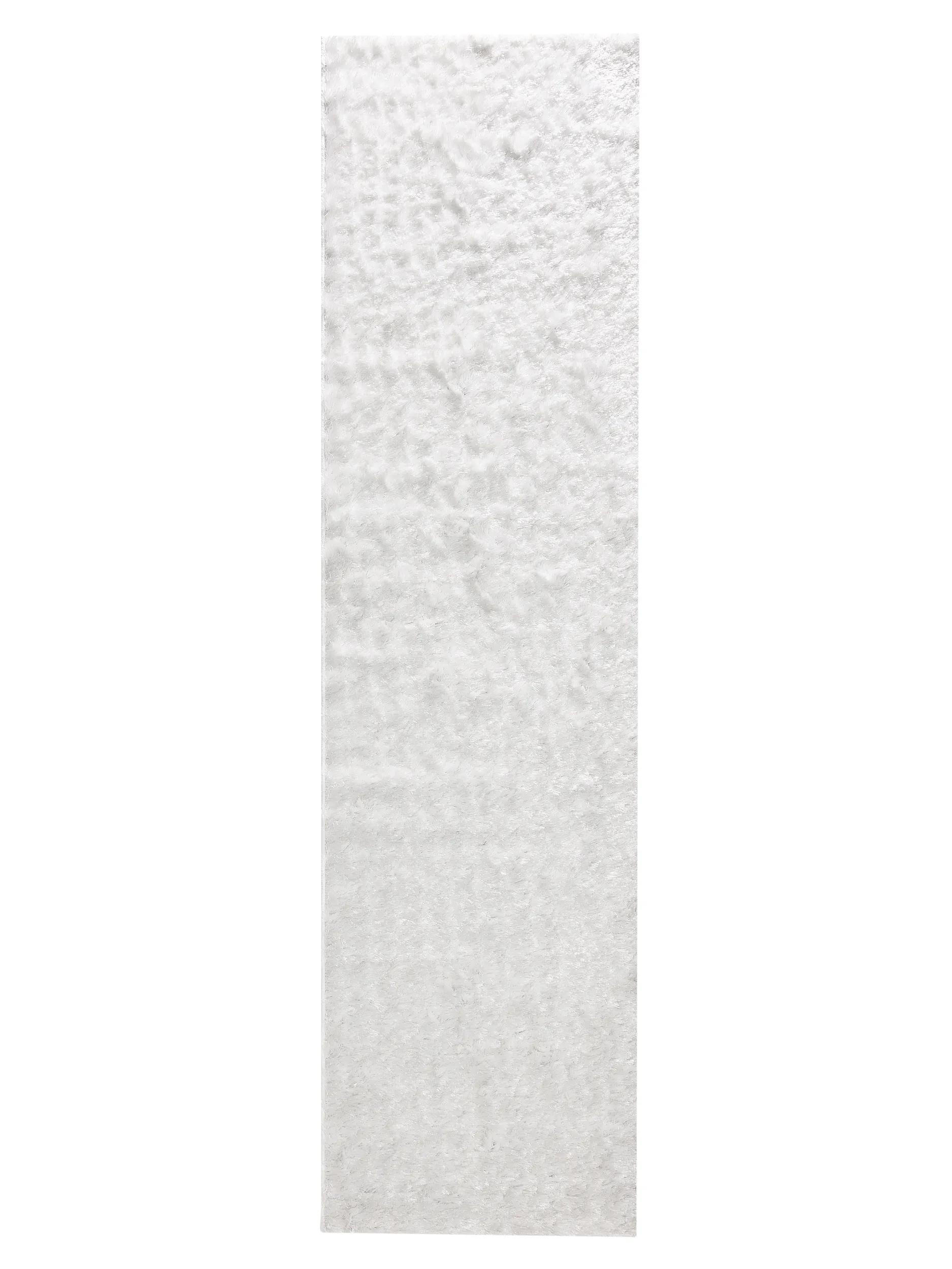 HOCHFLORTEPPICH Whisper Weiß 80x300 cm - Weiß, Textil (80/300cm) - benuta Nest
