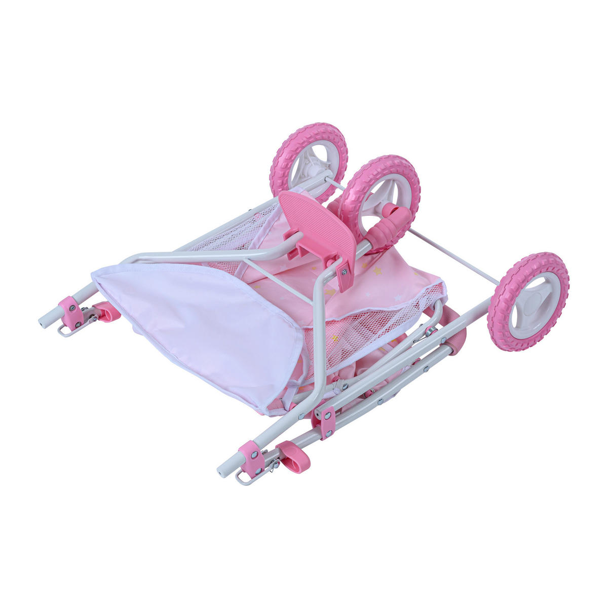 PUPPENWAGEN, Rosa, 49cm - Pink, Holzwerkstoff (65/49/60cm) - Teamson Kids