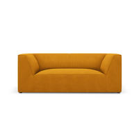 SOFA Ruby aus Cord gelb 2 Sitzplätze - Gelb, Textil (93/69/174cm) - Micadoni