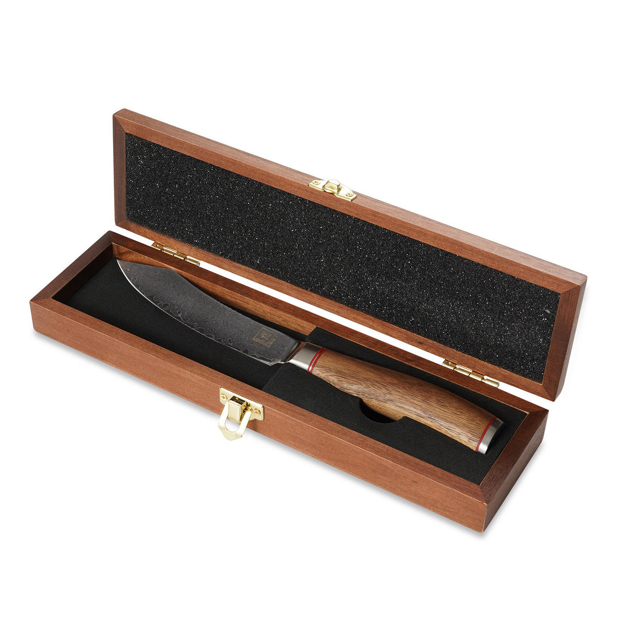 STEAKMESSER 12 cm - Nussbaumfarben, Holz/Metall (24cm) - Zayiko