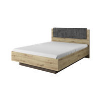 BETTGESTELL ARCADE Graphit 165x211x105 cm - Graphitfarben, Holzwerkstoff - FURNLUX