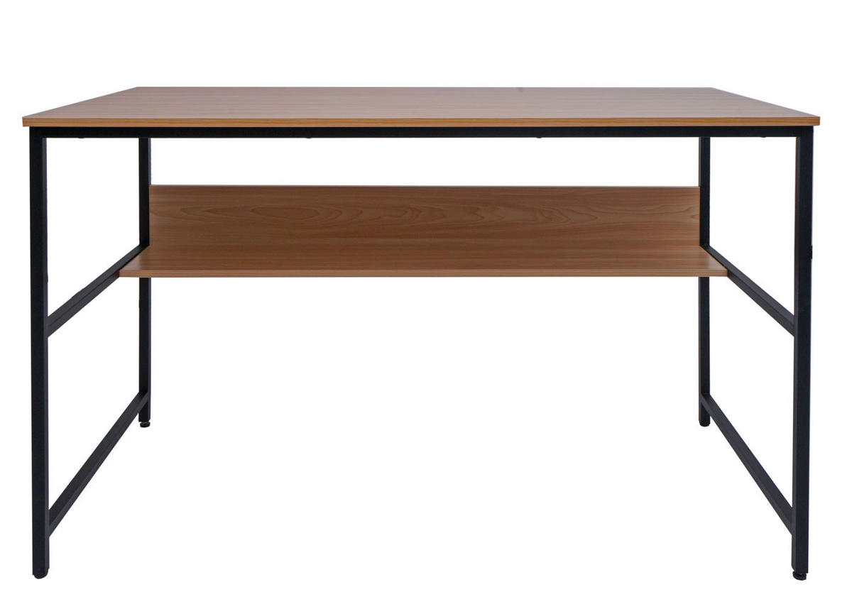SCHREIBTISCH rechteckig Braun - Braun, Metall (60/120/78cm) - MCW