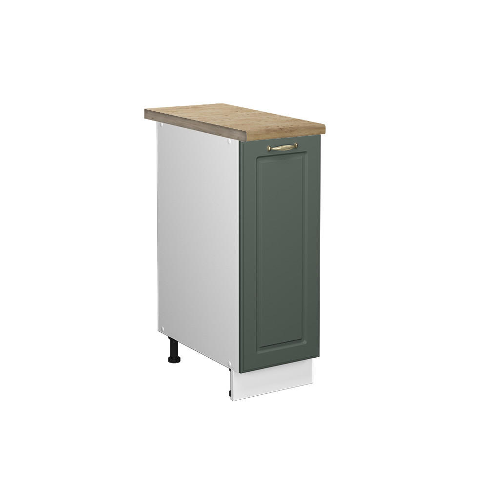 APOTHEKERSCHRANK Fame-Line Grün-Gold Landhaus 30 cm, AP Eiche - Weiß/Grün, Holzwerkstoff (30/82/60cm) - Vicco
