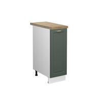APOTHEKERSCHRANK Fame-Line Grün-Gold Landhaus 30 cm, AP Eiche - Weiß/Grün, Holzwerkstoff (30/82/60cm) - Vicco