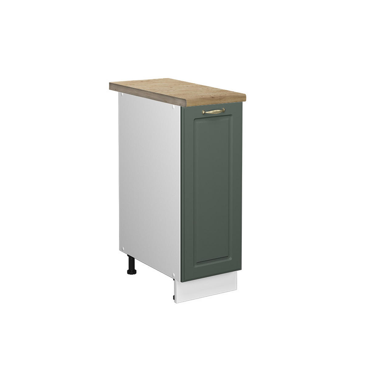 APOTHEKERSCHRANK Fame-Line Grün-Gold Landhaus 30 cm, AP Eiche - Weiß/Grün, Holzwerkstoff (30/82/60cm) - Vicco
