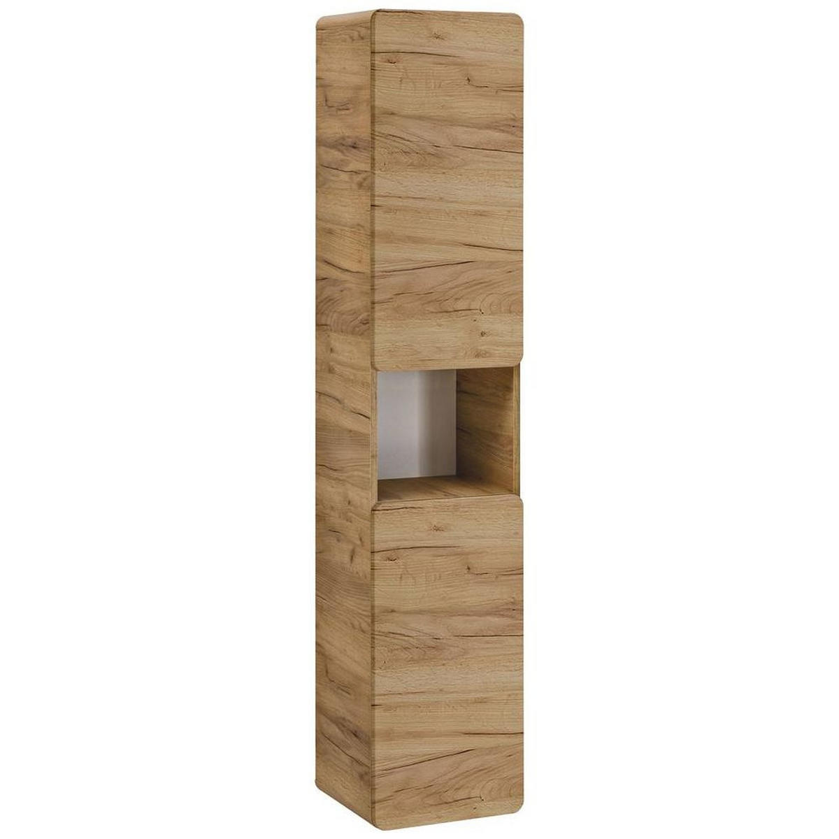 HOCHSCHRANK Luton-56 - Braun, Holzwerkstoff (35/170/32cm) - Lomado