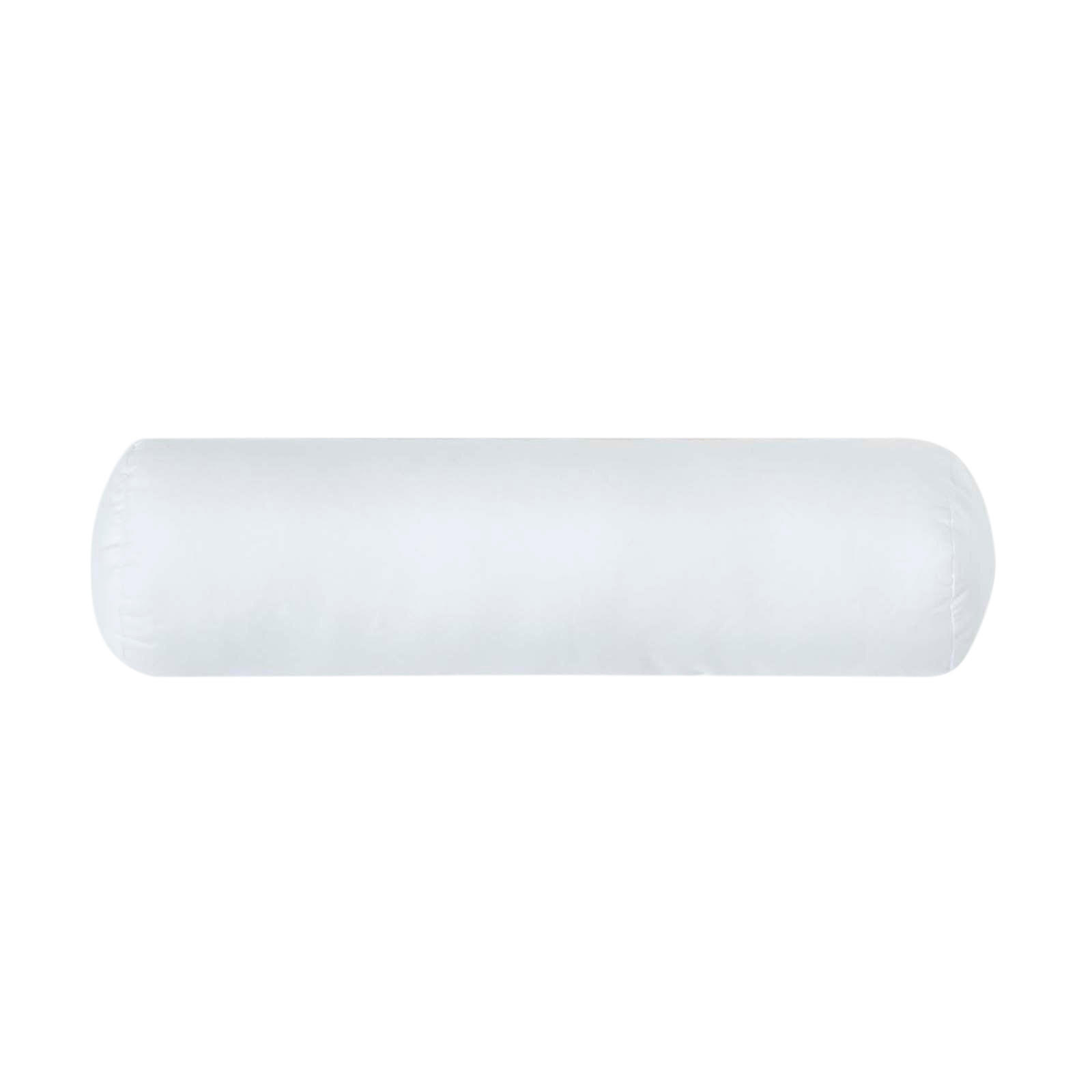 NACKENROLLE Füllkissen – Mikrofaser, 30/9 cm - Weiß, Textil (9/30cm) - Homescapes