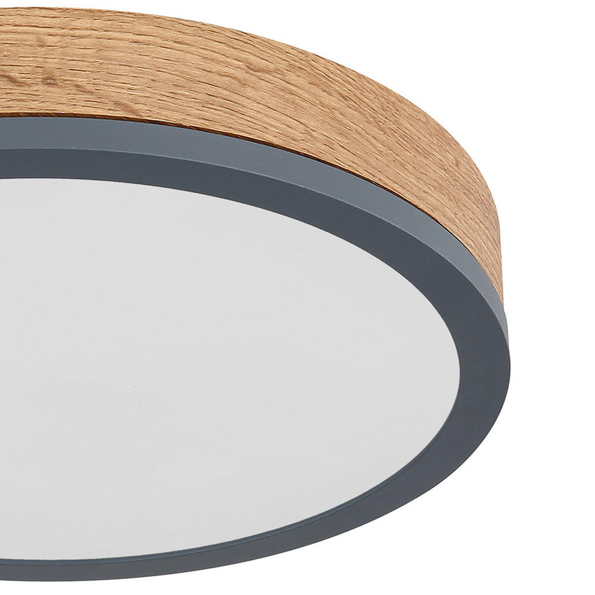 LED DECKENLEUCHTE DORO Braun Metall - Braun, Metall (30/30/8.5cm) - Globo Lighting